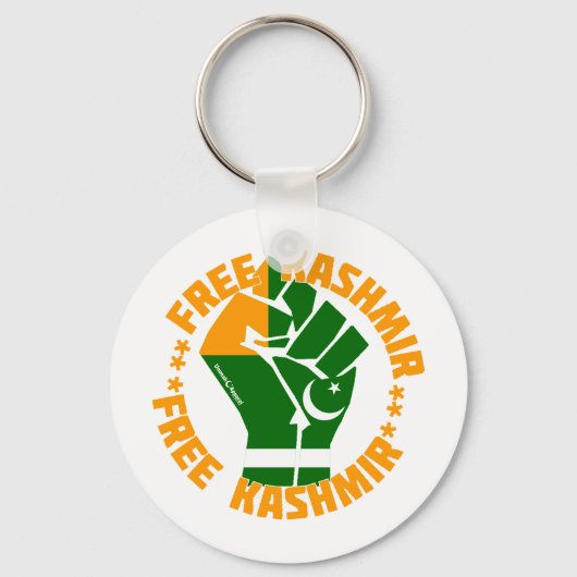 Free Kashmir Sleutelhanger (Voorkant)