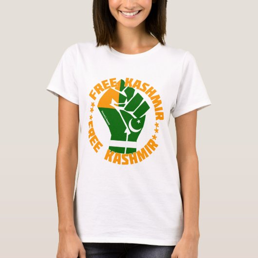 Free Kashmir T-shirt (Voorkant)