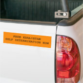 Free Khalistan Self Determination Now Bumpersticker (Op Truck)