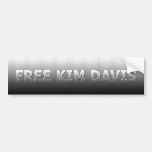 Free Kim Davis Bumpersticker (Voorkant)