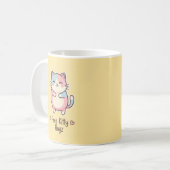 Free Kitty Hugz Cute Kawaii Cat Mug Koffiemok (Voorkant links)