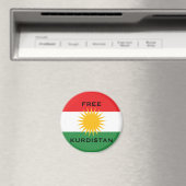 FREE KURDISTAN MAGNEET (Insitu (Vaatwasser))