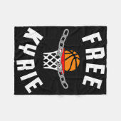 Free Kyrie Free Speech Anti Censuur Fun BySketb Fleece Deken (Voorkant (Horizontaal))