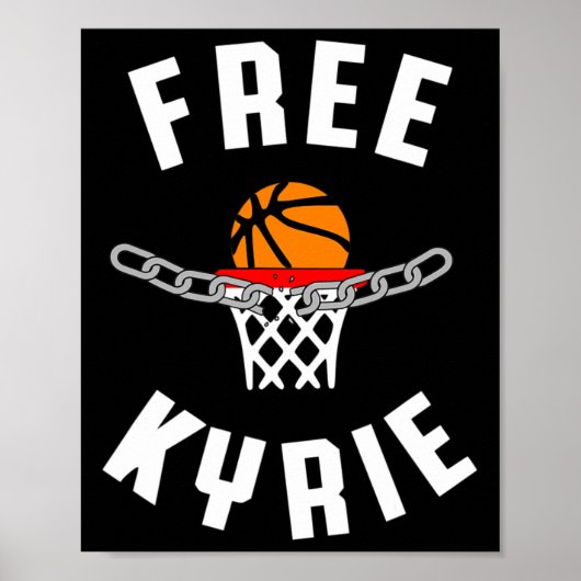 Free Kyrie Free Speech Anti Censuur Fun BySketb Poster (Voorkant)