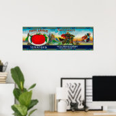 Free Lance Tomato LabelChicago, IL Poster (Thuiskantoor)