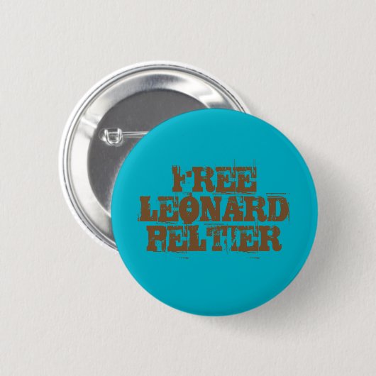 Free Leonard Peltier Button (Voorkant /achterkant)