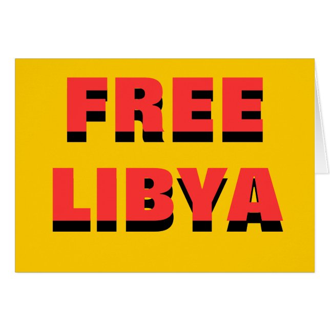 FREE LIBYA (Voorkant Horizontaal)