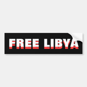 FREE LIBYA BUMPERSTICKER