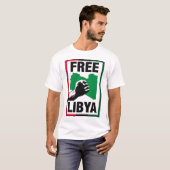 Free Libya Fist T-shirt (Voorkant volledig)