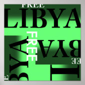 FREE LIBYA POSTER (Voorkant)
