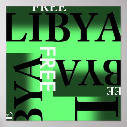FREE LIBYA POSTER (Voorkant)