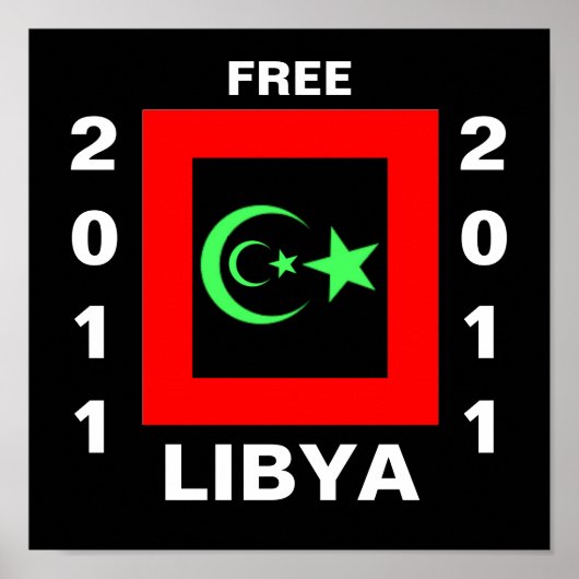 FREE LIBYA POSTER (Voorkant)