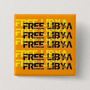 FREE LIBYA VIERKANTE BUTTON 5,1 CM