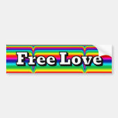 Free Love Bumpersticker (Voorkant)