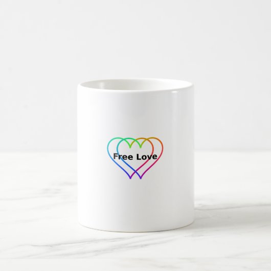 Free Love Classic Mug, 11 oz Koffiemok (Center)