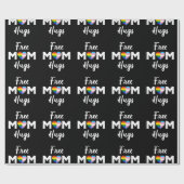 Free Ma Hugs II - Rainbow Gay Trans Pride Cadeaupapier (Vlak)