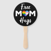 Free Ma Hugs II - Rainbow Gay Trans Pride Handwaaier (Achterkant)