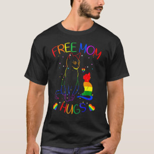 Free Ma Hugs Lgbt Cat Gay Pride Rainbow 1 T-shirt