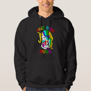 Free Ma Hugs Lgbt Gay Pride Hoodie