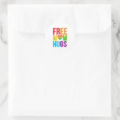 Free Ma Hugs LGBT Month Tanktop Ronde Sticker (Tas)