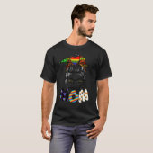 Free Ma Hugs Messy Bun Lgbt Pride Sun Rainbow Tea T-shirt (Voorkant volledig)