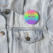 Free Ma Hugs Rainbow Button (In situ)