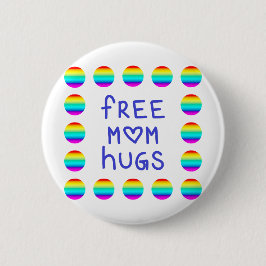 Free Ma Hugs Rainbow Button