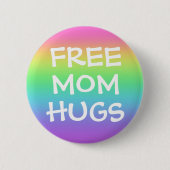 Free Ma Hugs Rainbow Button (Voorkant)