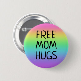 Free Ma Hugs Rainbow Button