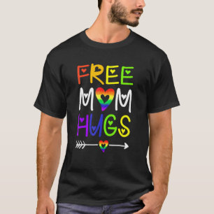 Free Ma Hugs Rainbow Heart Lgbt Pride Month _5 T-shirt