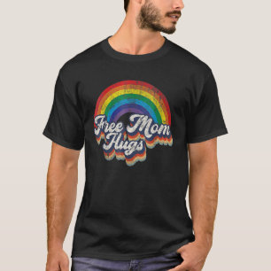 Free Ma Hugs Rainbow Heart Lgbt Pride Month T-shirt
