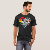 Free Ma Hugs Rainbow Pride Lgbt T-shirt (Voorkant volledig)