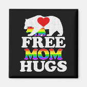 Free Ma Hugs t Women Lgbt Pride Mama Beer Magneet (Voorkant)