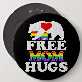Free Ma Hugs t Women Lgbt Pride Mama Beer Ronde Button 6,0 Cm (Voorkant /achterkant)