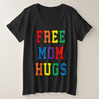 Free Ma Hugs V-Neck Grote Maat T-shirt