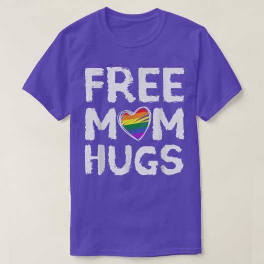 Free Mam Hugs Heart - LGBTQ T-shirt (Design voorkant)