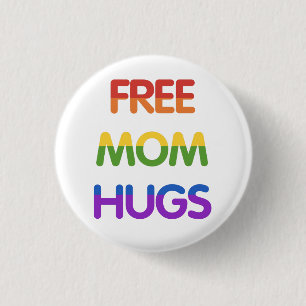Free Mam Hugs Ronde Button 3,2 Cm