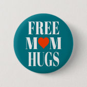 Free Mam Hugs Ronde Button 5,7 Cm (Voorkant)