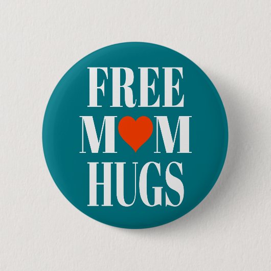 Free Mam Hugs Ronde Button 5,7 Cm (Voorkant)