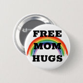 Free Mam Hugs Ronde Button 5,7 Cm (Voorkant /achterkant)