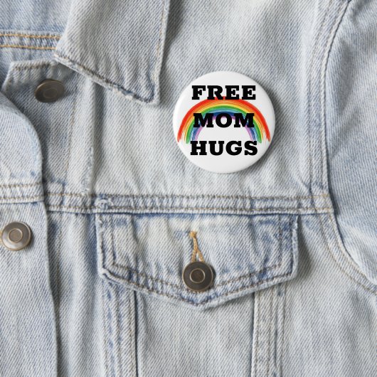 Free Mam Hugs Ronde Button 5,7 Cm (In situ)