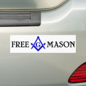 Free Mason Bumpersticker (Op auto)