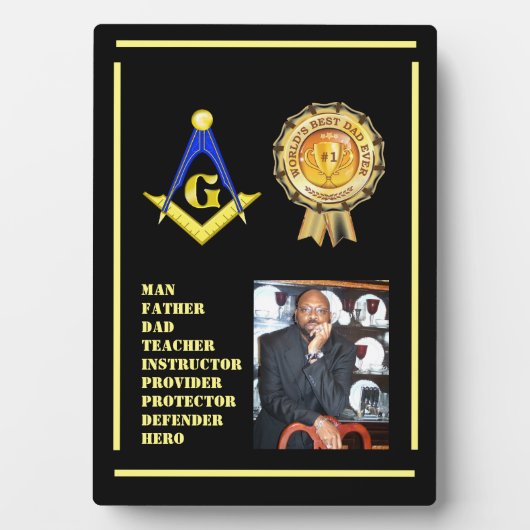 Free Mason Dad Fotoplaat (voorkant)