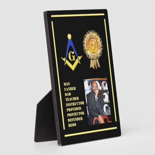 Free Mason Dad Fotoplaat (Zijkant)