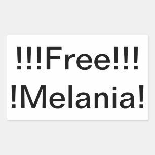 Free Melania!! Hankamer Artjunkhaus Mensenhandel Rechthoekige Sticker