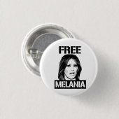 FREE MELANIA - RONDE BUTTON 3,2 CM (Voorkant /achterkant)