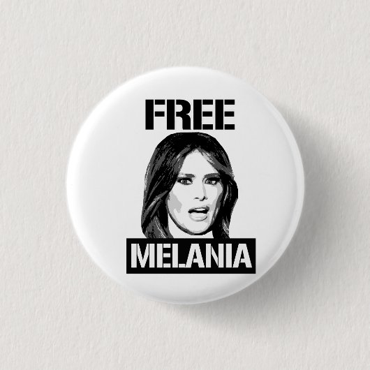 FREE MELANIA - RONDE BUTTON 3,2 CM (Voorkant)