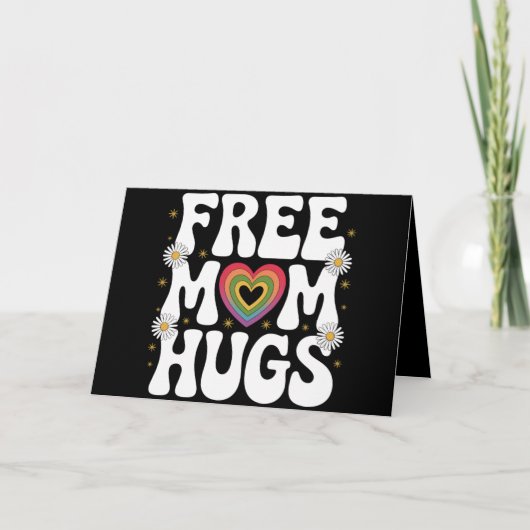 Free Mom Hug Transgender Lesbische Homo LGBT Pride Kaart (Voorkant)