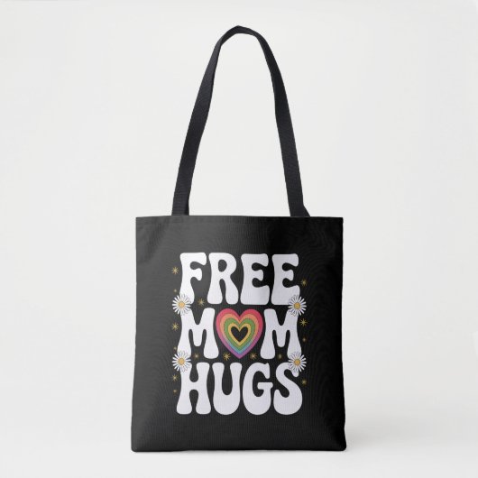 Free Mom Hug Transgender Lesbische Homo LGBT Pride Tote Bag (Voorkant)
