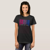 Free Mom Hugs Bisexual Pride Flag Barcode LGBTQ Al T-shirt (Voorkant volledig)